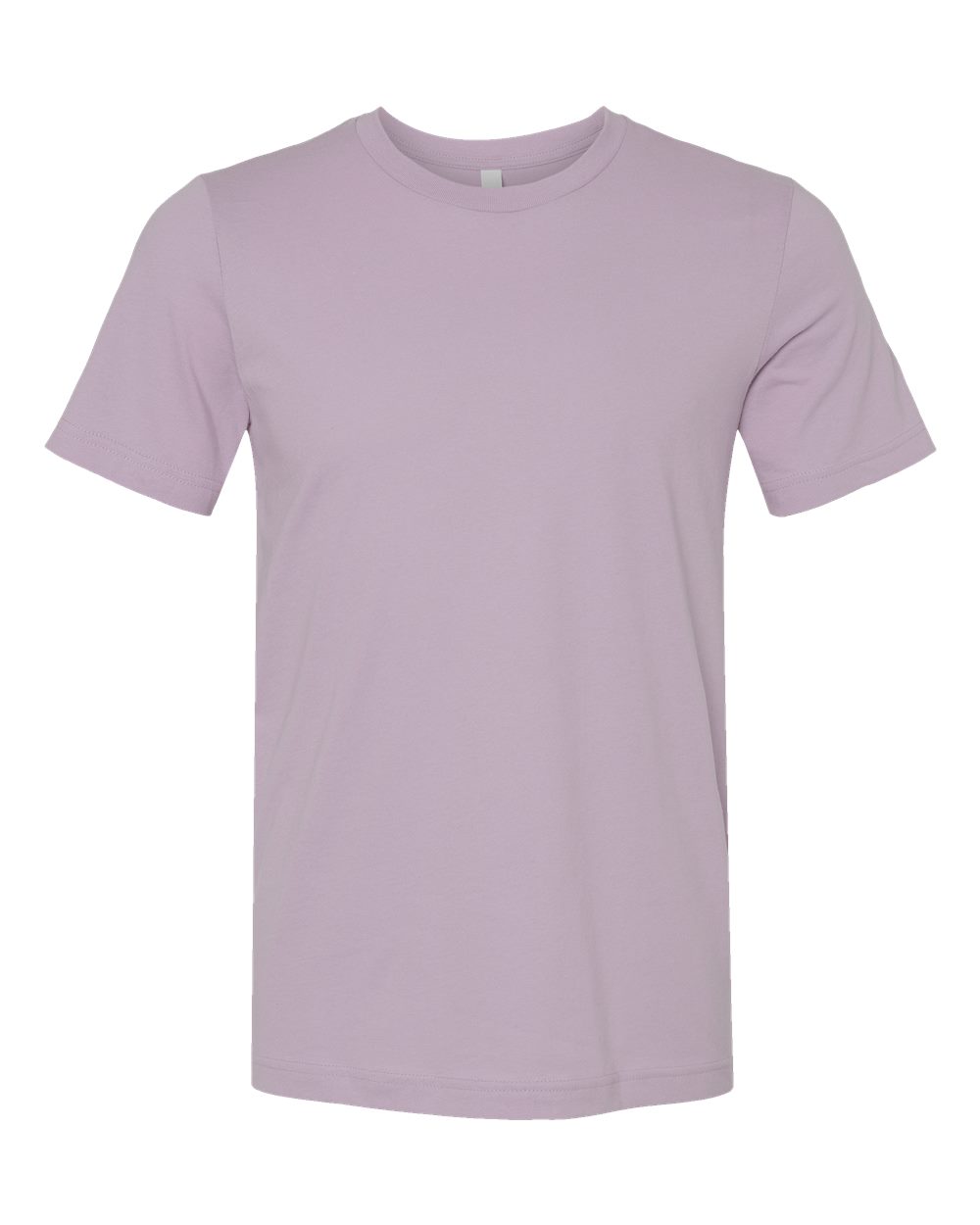 Bella + Canvas 3001 light violet cotton t-shirt, front view