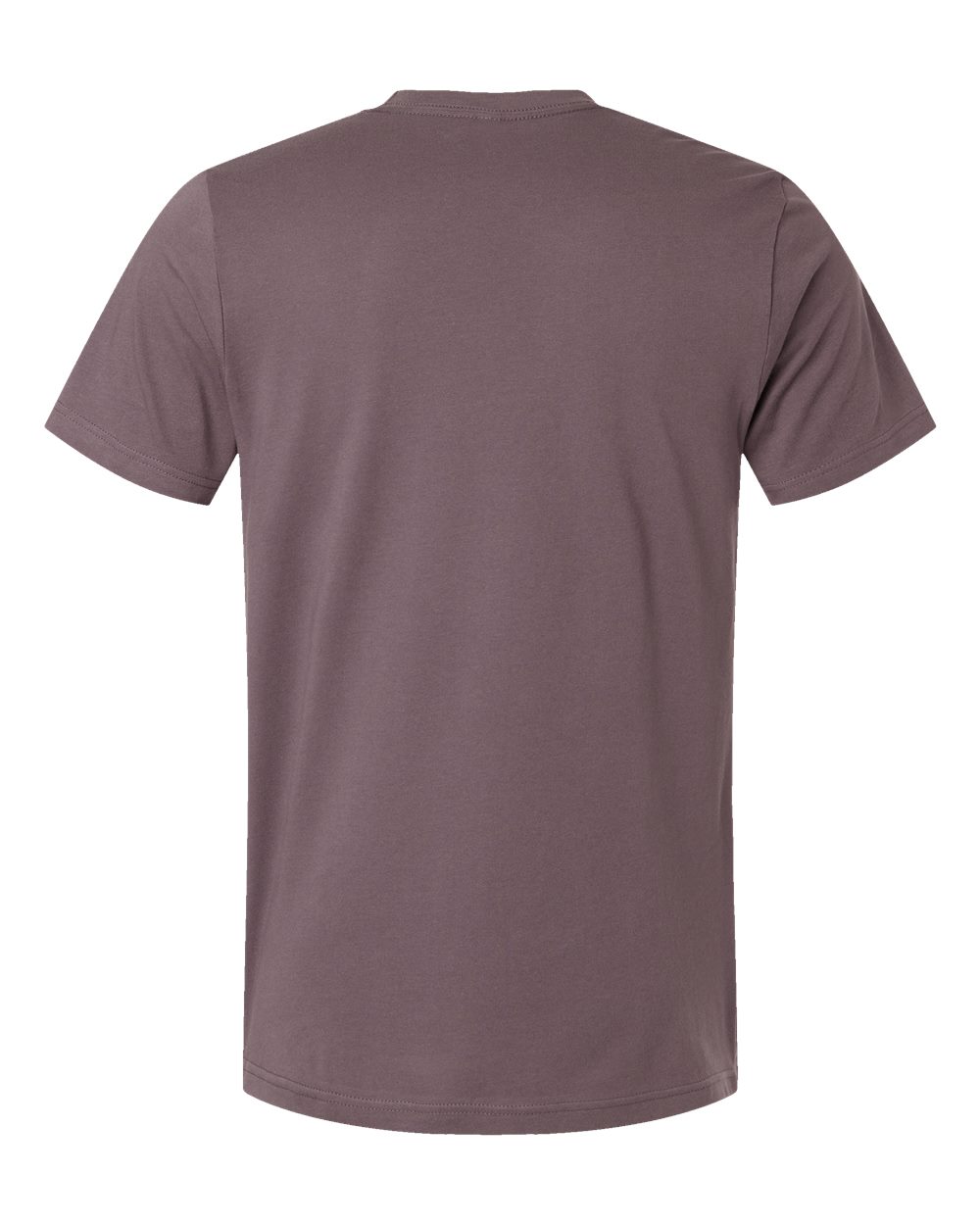 Bella + Canvas 3001 purple storm cotton t-shirt, side view