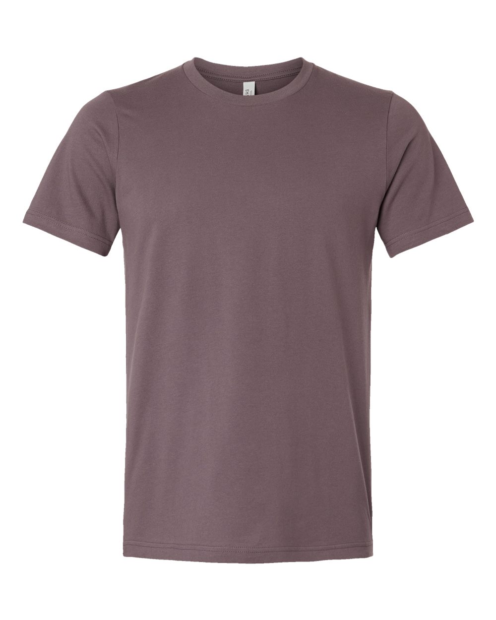 Bella + Canvas 3001 purple storm cotton t-shirt, front view