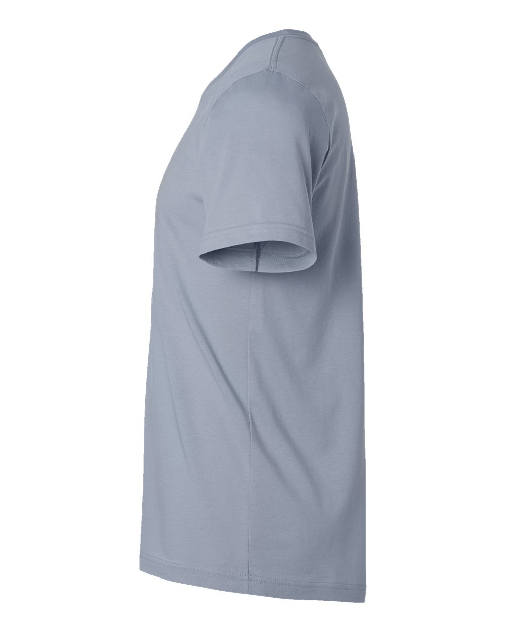 Bella + Canvas 3001 vintage denim cotton t-shirt, side view
