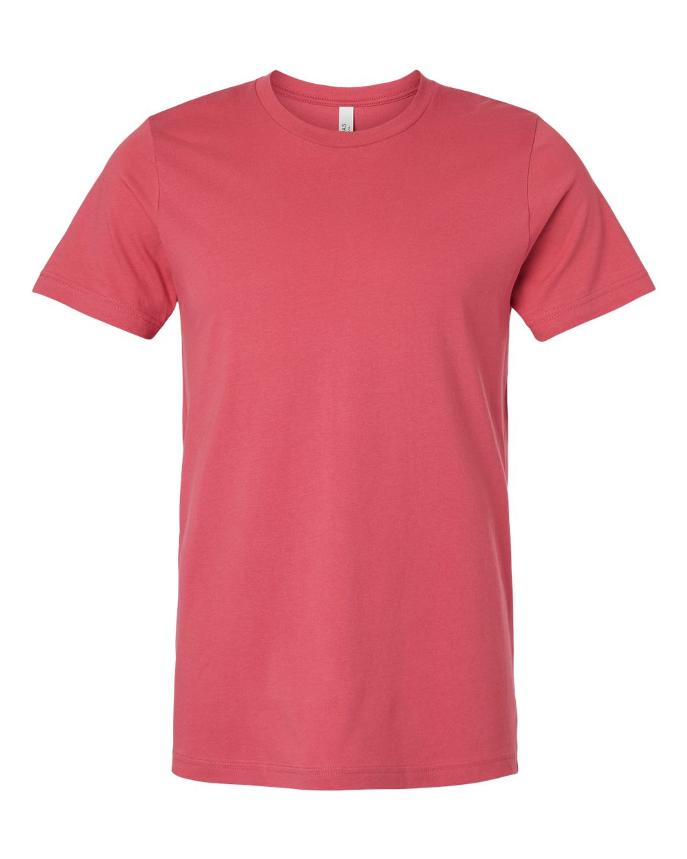 Bella + Canvas 3001 vintage red cotton t-shirt, front view