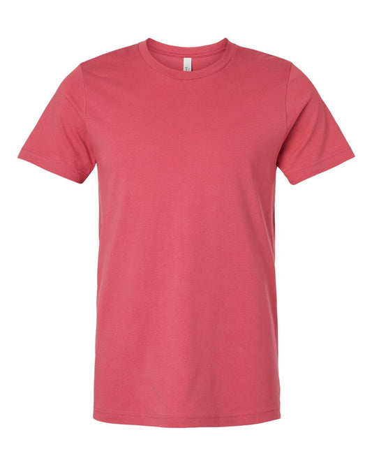 Bella + Canvas 3001 vintage red cotton t-shirt, front view