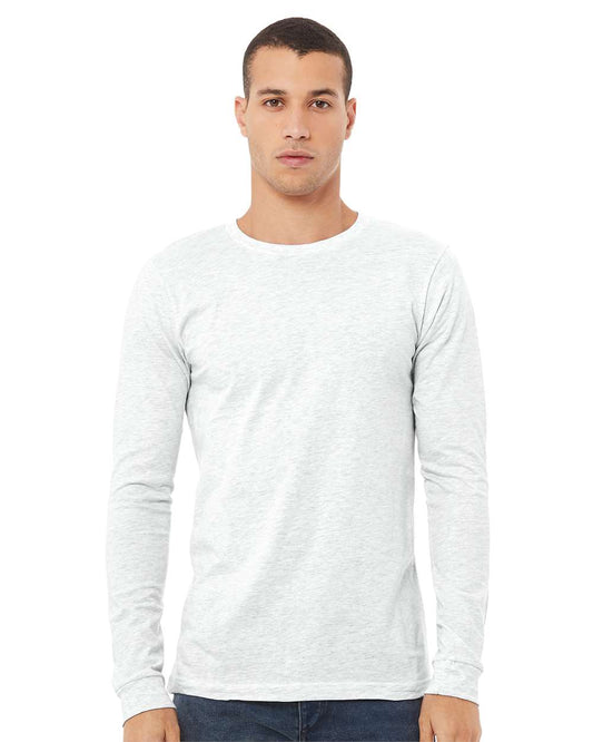 BELLA + CANVAS Unisex Jersey Long Sleeve T-Shirt in Ash