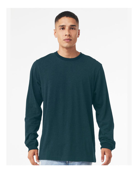 BELLA + CANVAS Unisex Jersey Long Sleeve T-Shirt in Atlantic