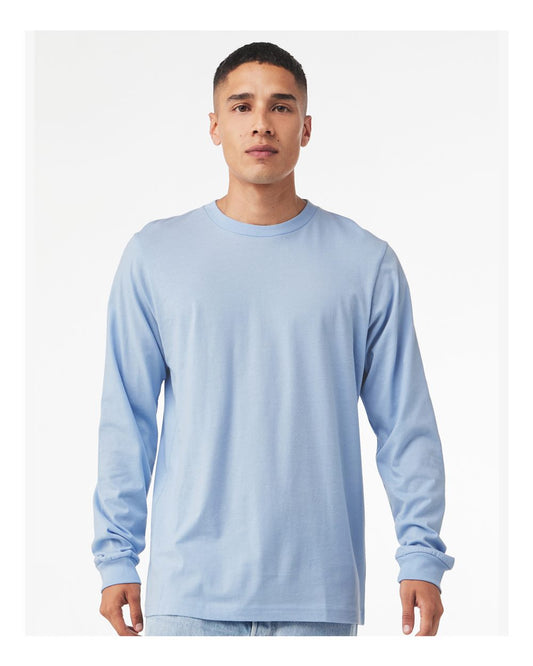 BELLA + CANVAS Unisex Jersey Long Sleeve T-Shirt in Baby Blue