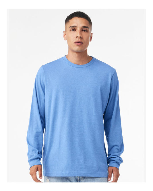 BELLA + CANVAS Unisex Jersey Long Sleeve T-Shirt in Carolina Blue
