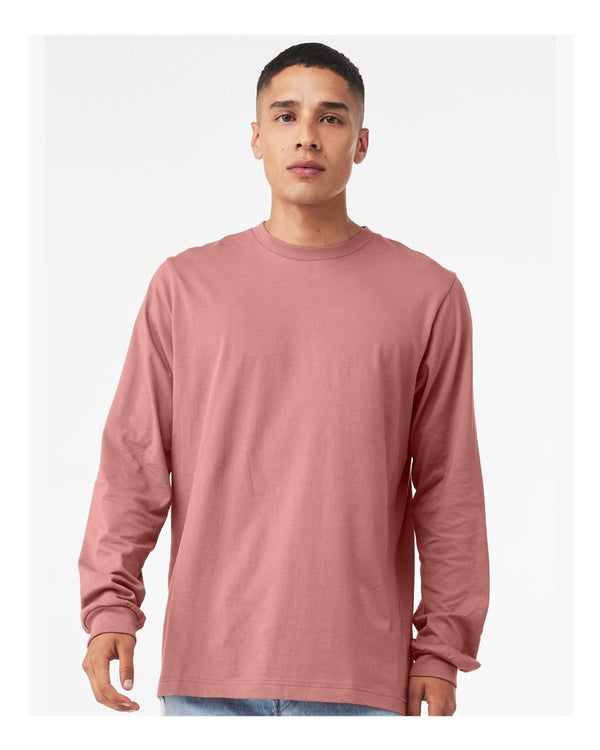 BELLA + CANVAS Unisex Jersey Long Sleeve T-Shirt in Mauve