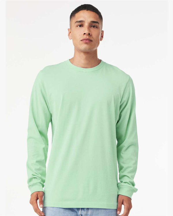 BELLA + CANVAS Unisex Jersey Long Sleeve T-Shirt in Mint