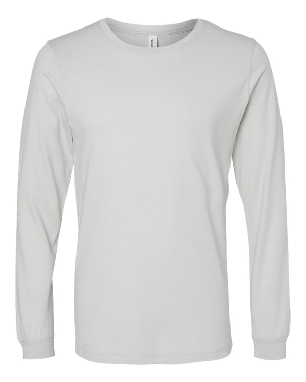 BELLA + CANVAS Unisex Jersey Long Sleeve T-Shirt in Silver