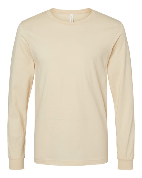 BELLA + CANVAS Unisex Jersey Long Sleeve T-Shirt in Soft Cream