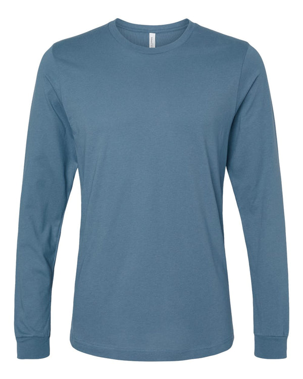 BELLA + CANVAS Unisex Jersey Long Sleeve T-Shirt in Steel Blue