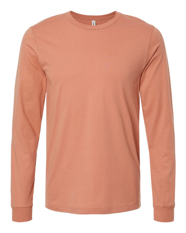 BELLA + CANVAS Unisex Jersey Long Sleeve T-Shirt in Terracotta