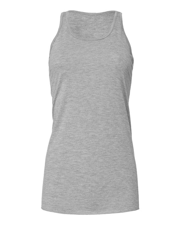 Bella + Canvas Flowy Racerback Tank, Athletic Heather