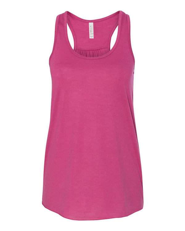 Bella + Canvas Flowy Racerback Tank, Berry