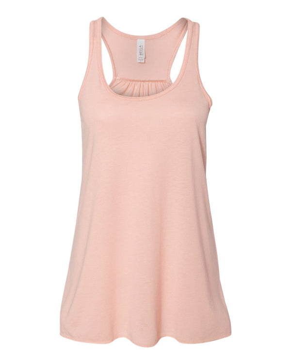 Bella + Canvas Flowy Racerback Tank, Peach