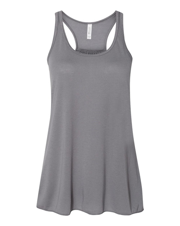 Bella + Canvas Flowy Racerback Tank, Storm