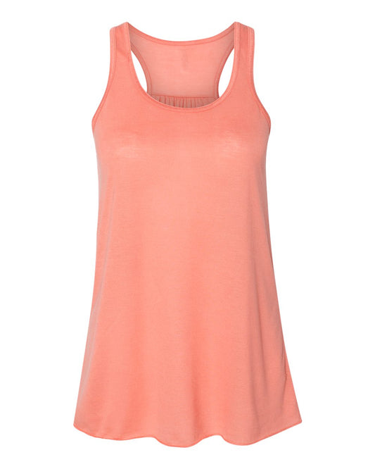 Bella + Canvas 8800 sunset women's flowy racerback tank, front view