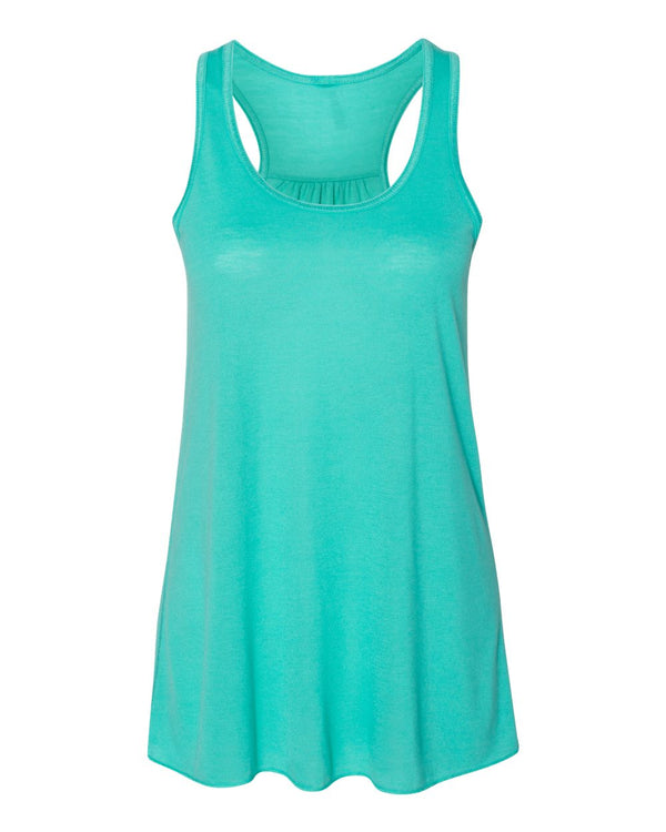 Bella + Canvas Flowy Racerback Tank, Teal