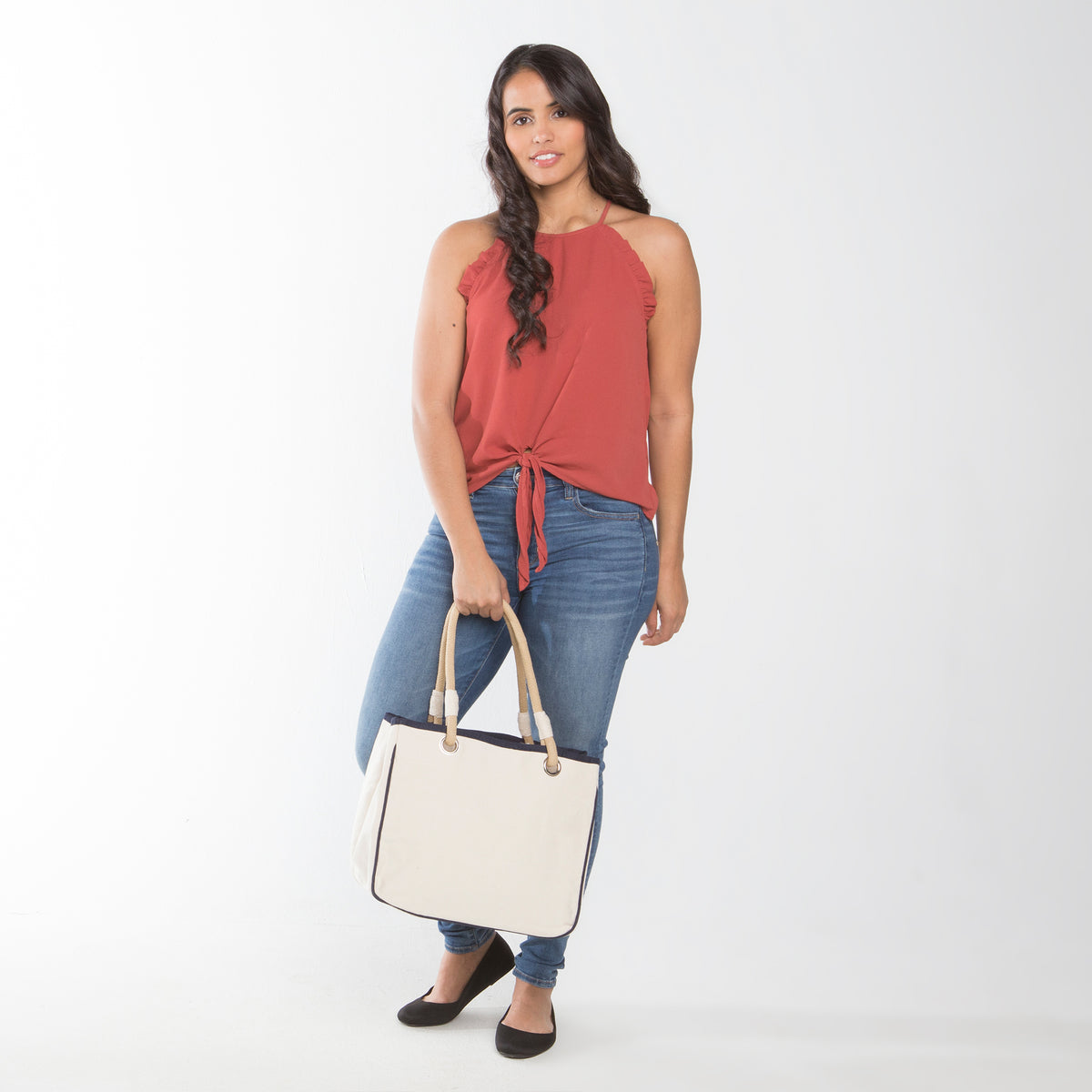 Personalized Rope Tote for Everyday Carry, Black alternate view 2