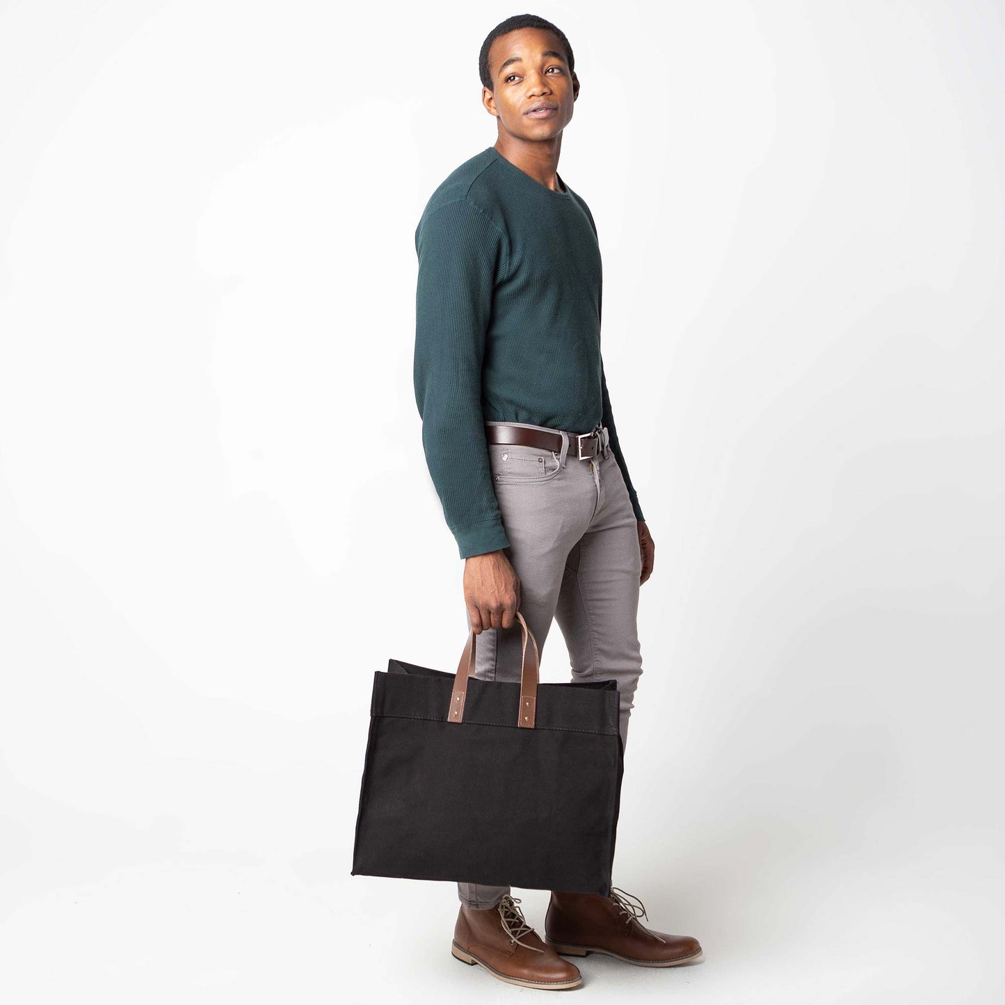 Personalized Advantage Tote Bag for Everyday Carry, Black alternate view 2