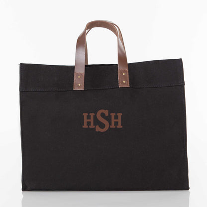 Personalized Advantage Tote Bag for Everyday Carry, Black personalized front