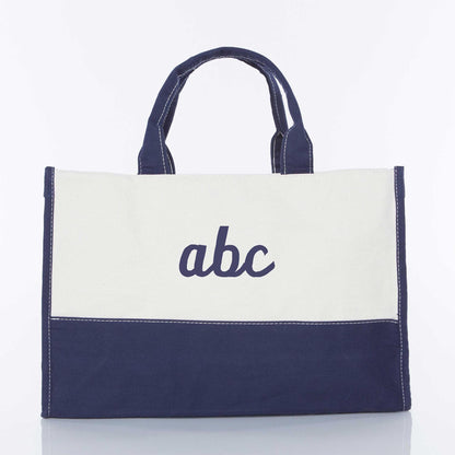 Personalized Vivera Tote Bag for Everyday Carry, Navy personalized front
