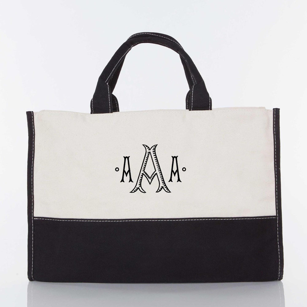 Personalized Vivera Tote Bag for Everyday Carry, Black personalized front