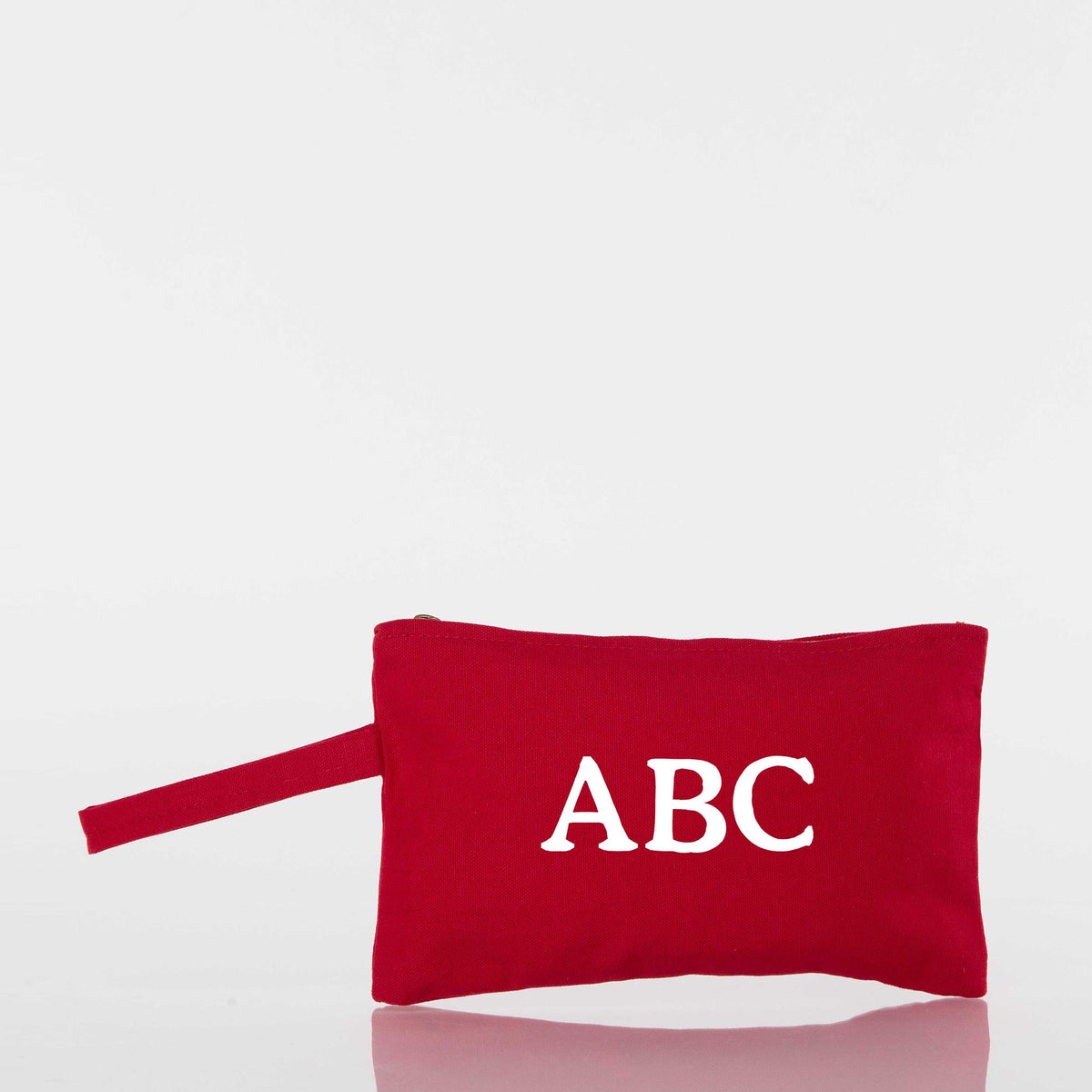 Personalized Solid Clutch Bag for Date Night, Red personalized front
