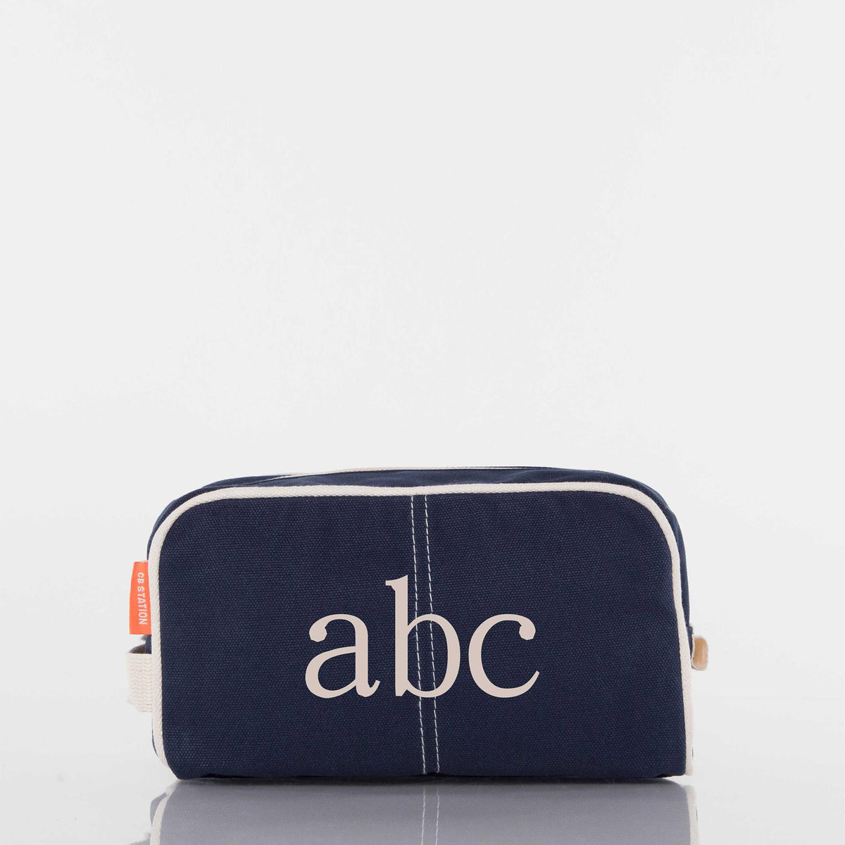 Personalized Dopp Kit for Grooming Gear, Navy personalized front