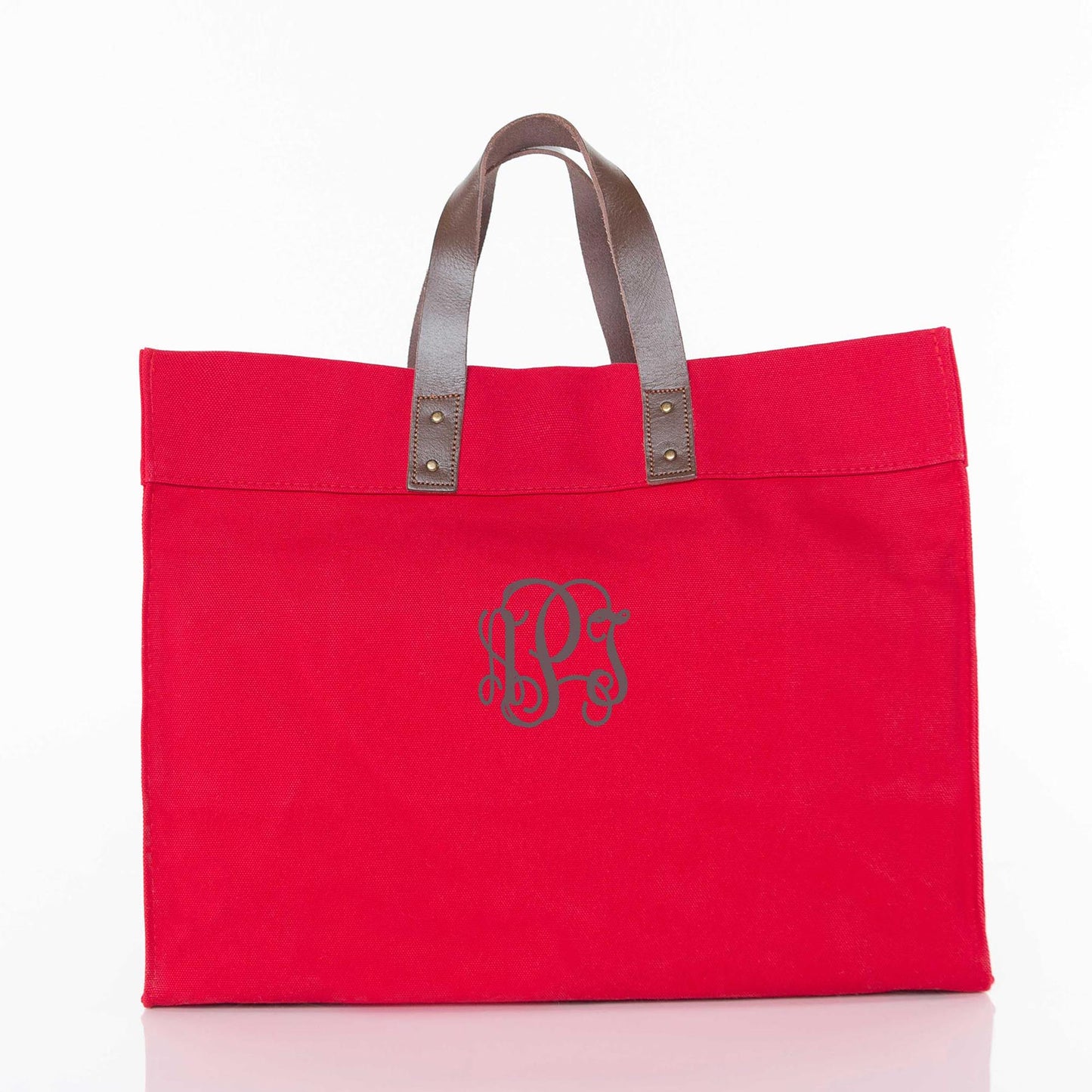 Personalized Advantage Tote Bag for Everyday Carry, Red personalized front