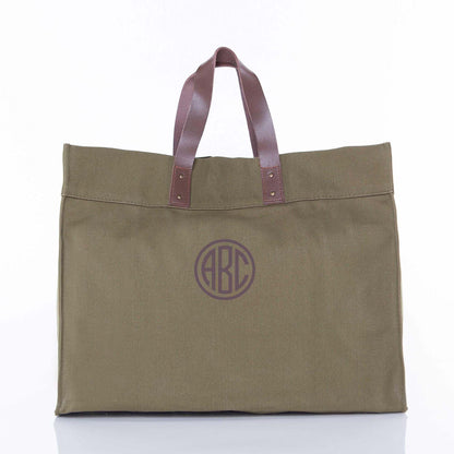 Personalized Advantage Tote Bag for Everyday Carry, Olive personalized front