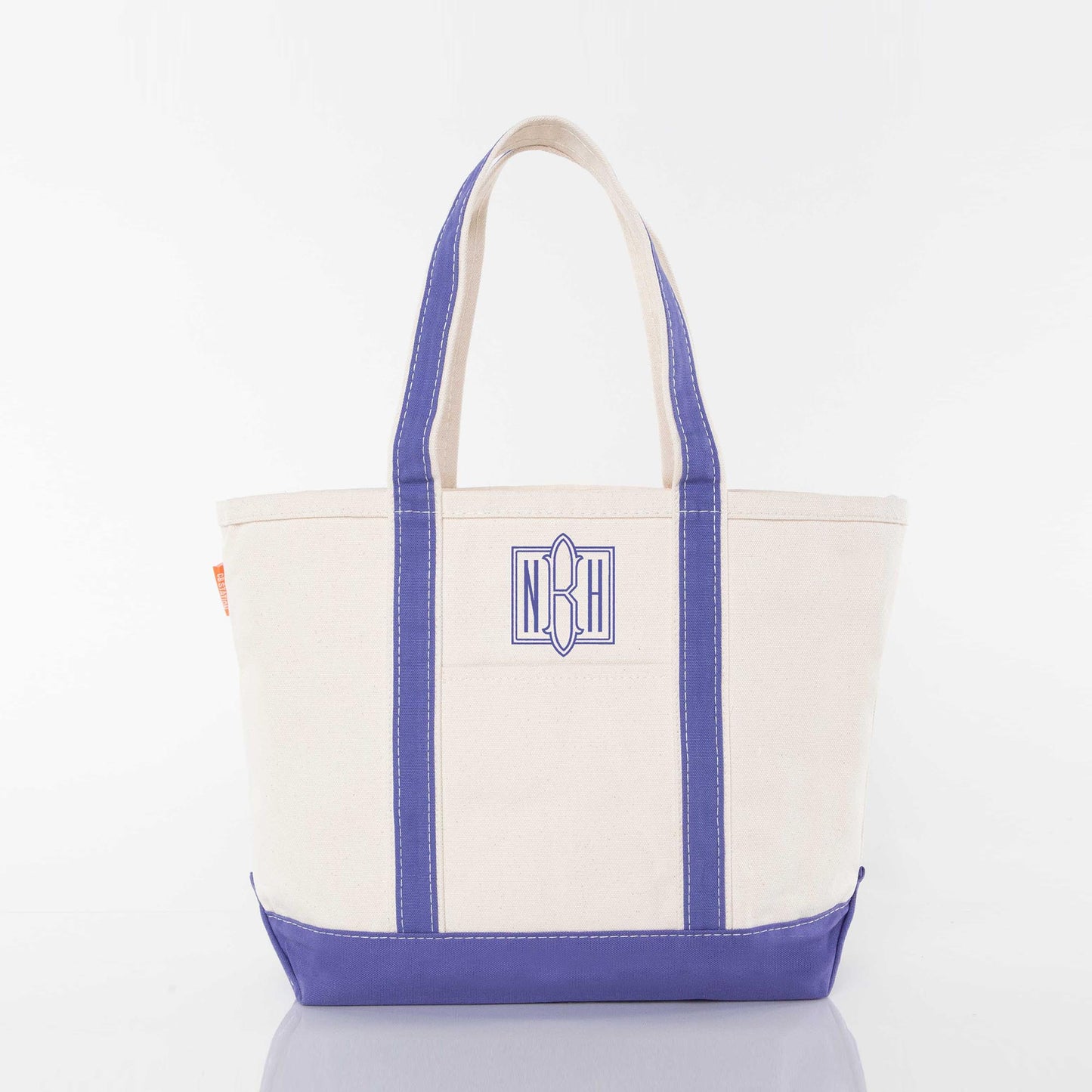 Personalized Medium Classic Tote for Everyday Carry, Violet personalized front