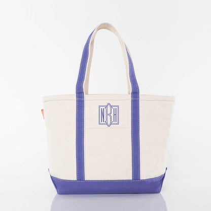Personalized Medium Classic Tote for Everyday Carry, Violet personalized front