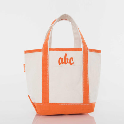 Personalized Handy Open Top Tote for Everyday Carry, Orange personalized front