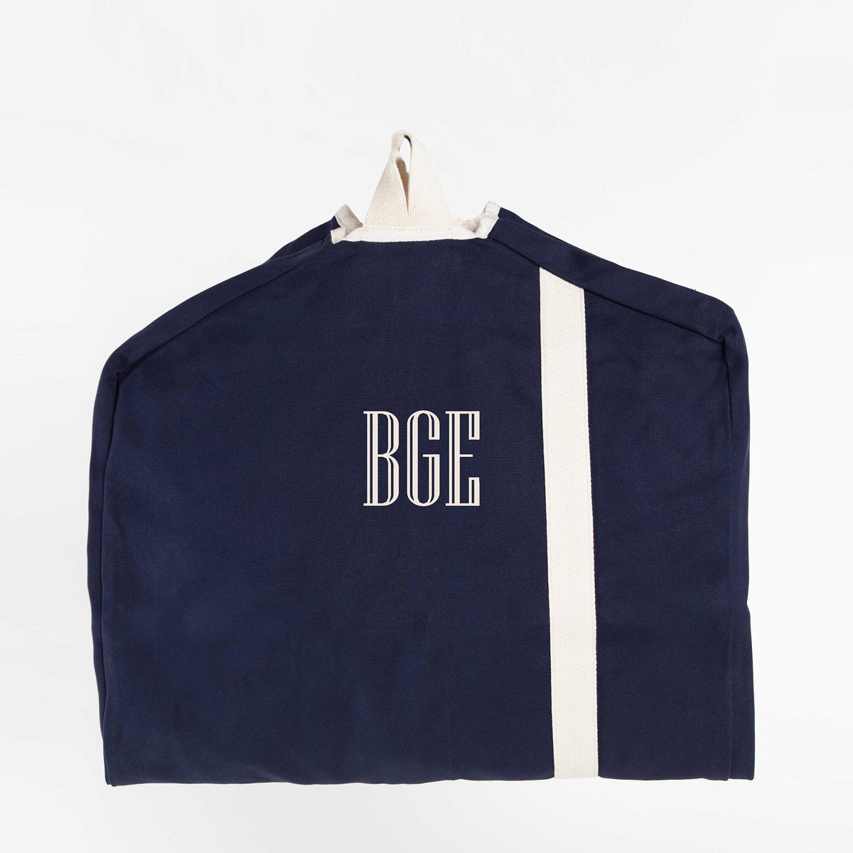Personalized Garment Bag for Sharp Arrivals, Navy personalized front
