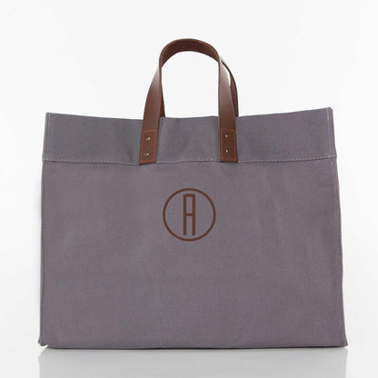 Personalized Advantage Tote Bag for Everyday Carry, Gray personalized front