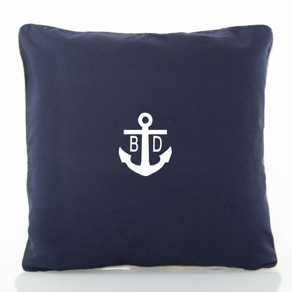 Personalized 16 x 16 Pillow Sham, Navy personalized front