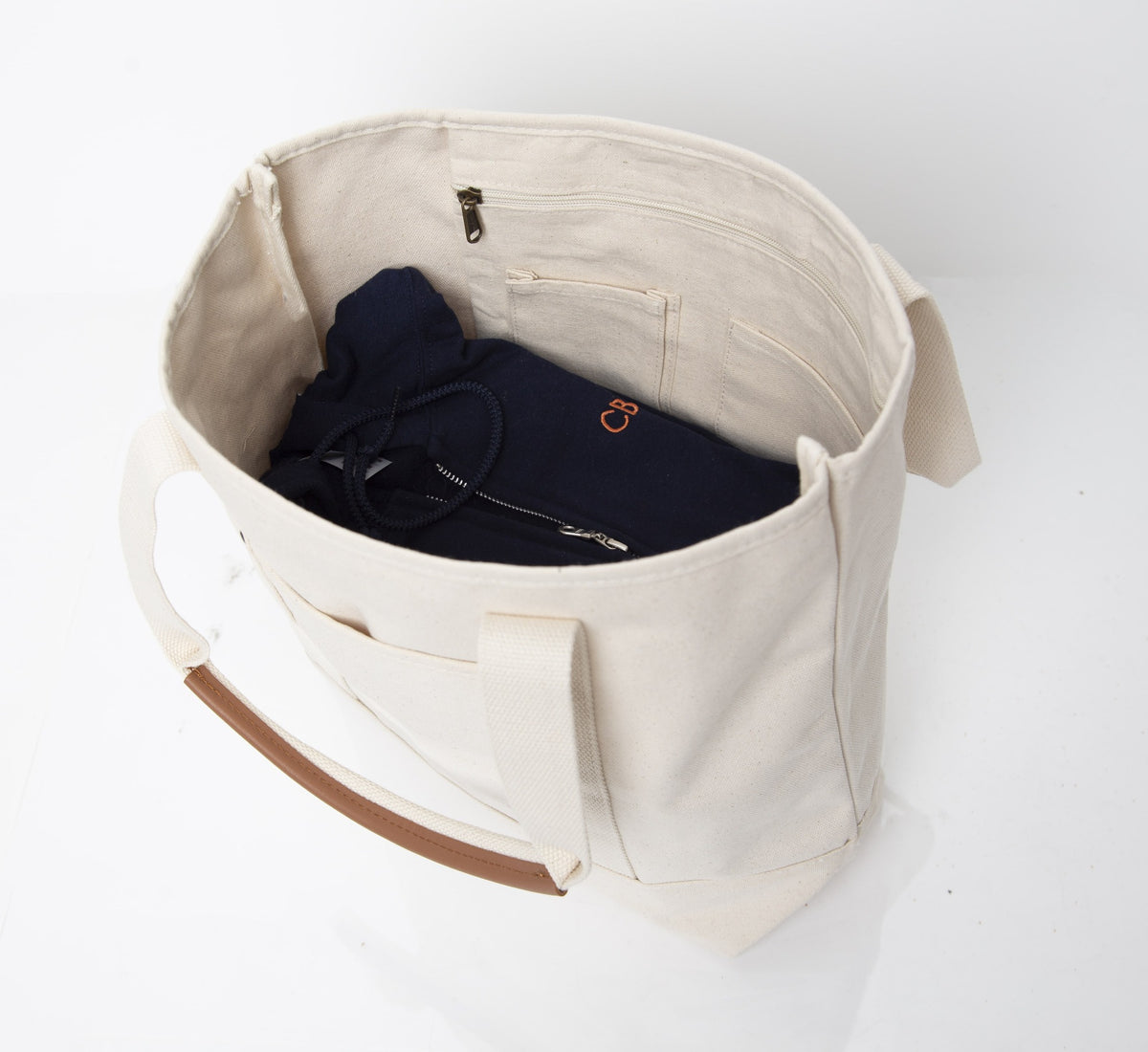 Personalized Essential Tote for Everyday Carry, Natural alternate view 2