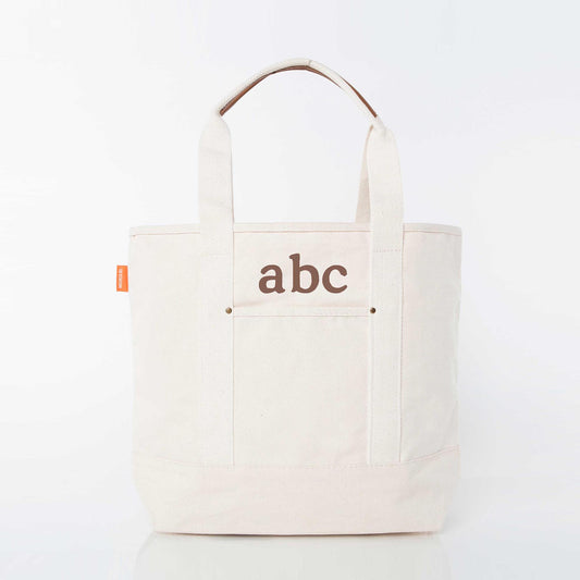 Personalized Essential Tote for Everyday Carry, Natural personalized front
