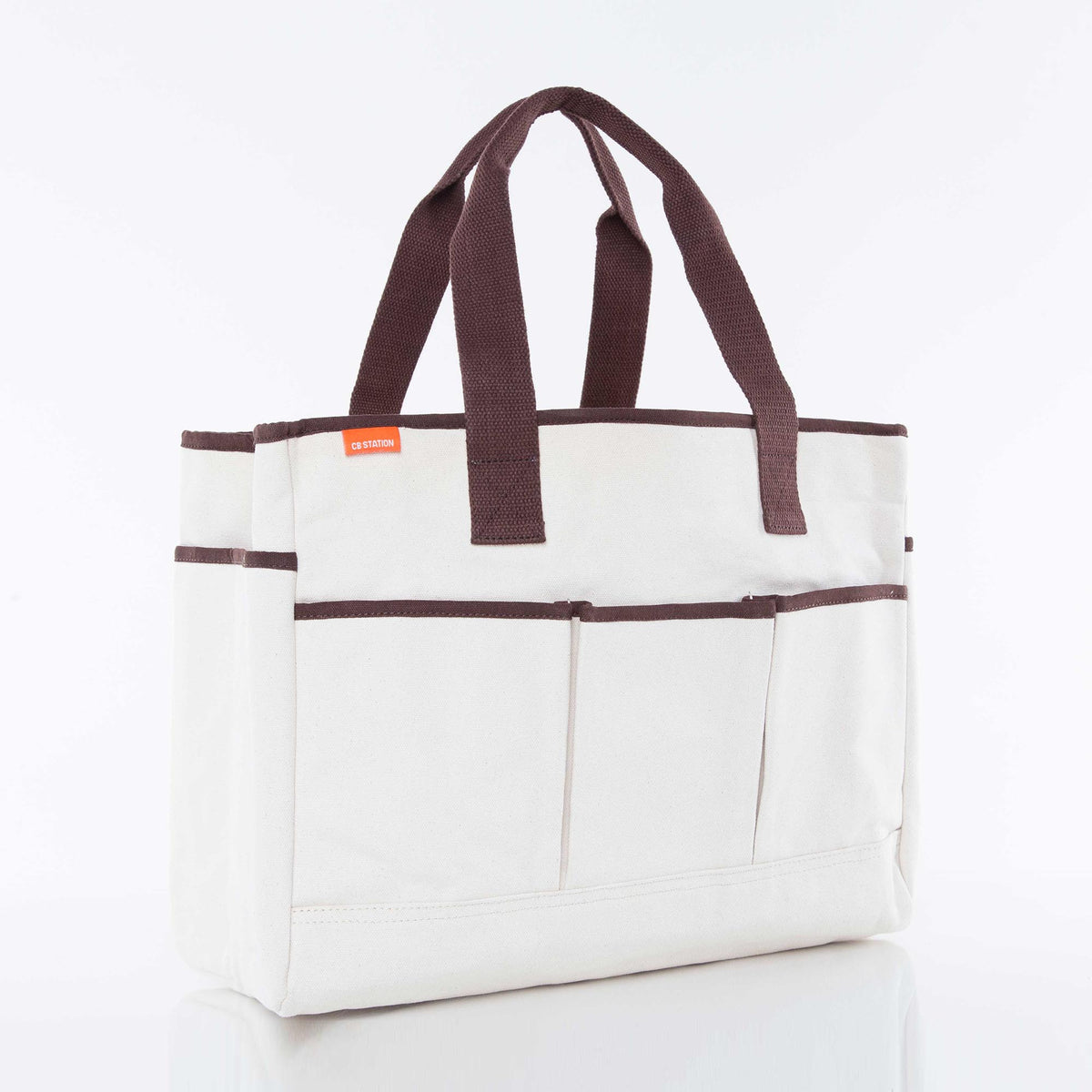 Personalized Utility Tote for Everyday Carry, Natural alternate view 1