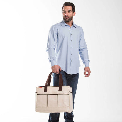 Personalized Utility Tote for Everyday Carry, Natural alternate view 2