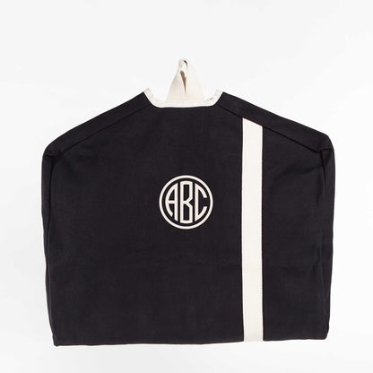 Personalized Garment Bag for Sharp Arrivals, Black personalized front