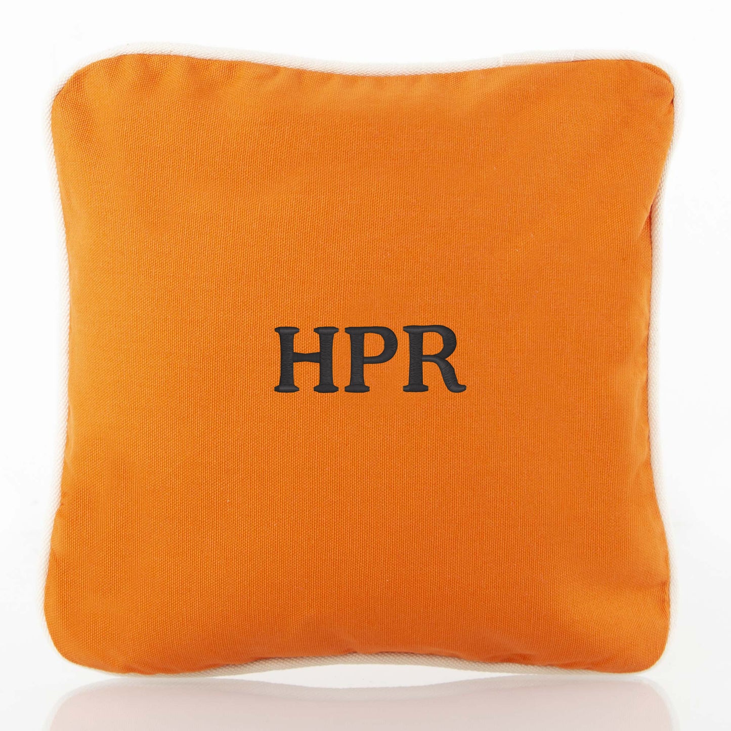 Personalized 12 x 12 Pillow Sham, Orange personalized front
