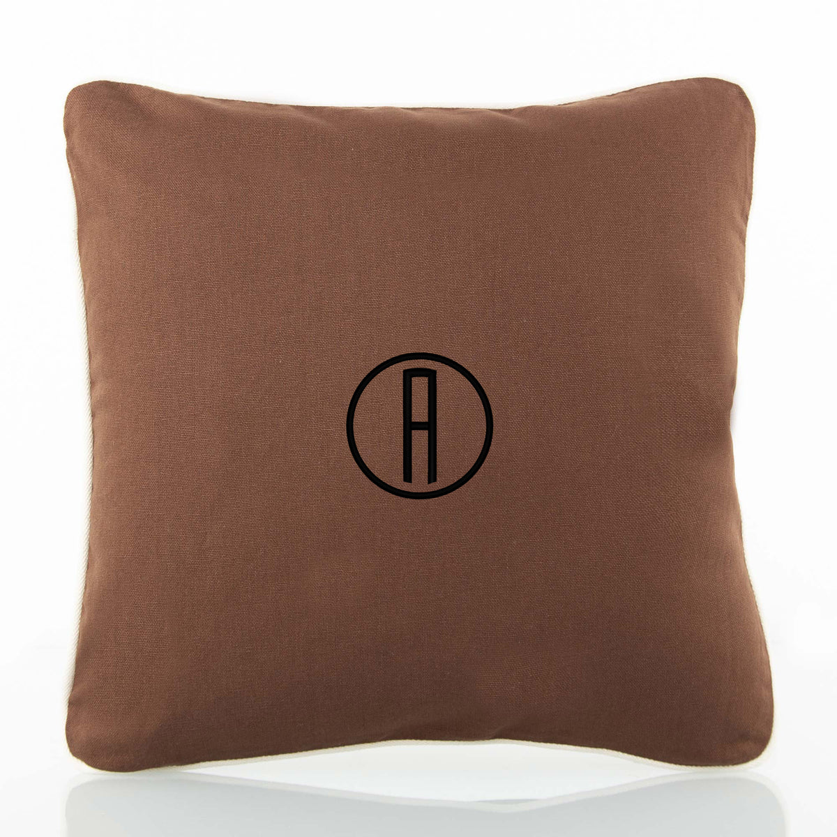 Personalized 16 x 16 Pillow Sham, Brown personalized front