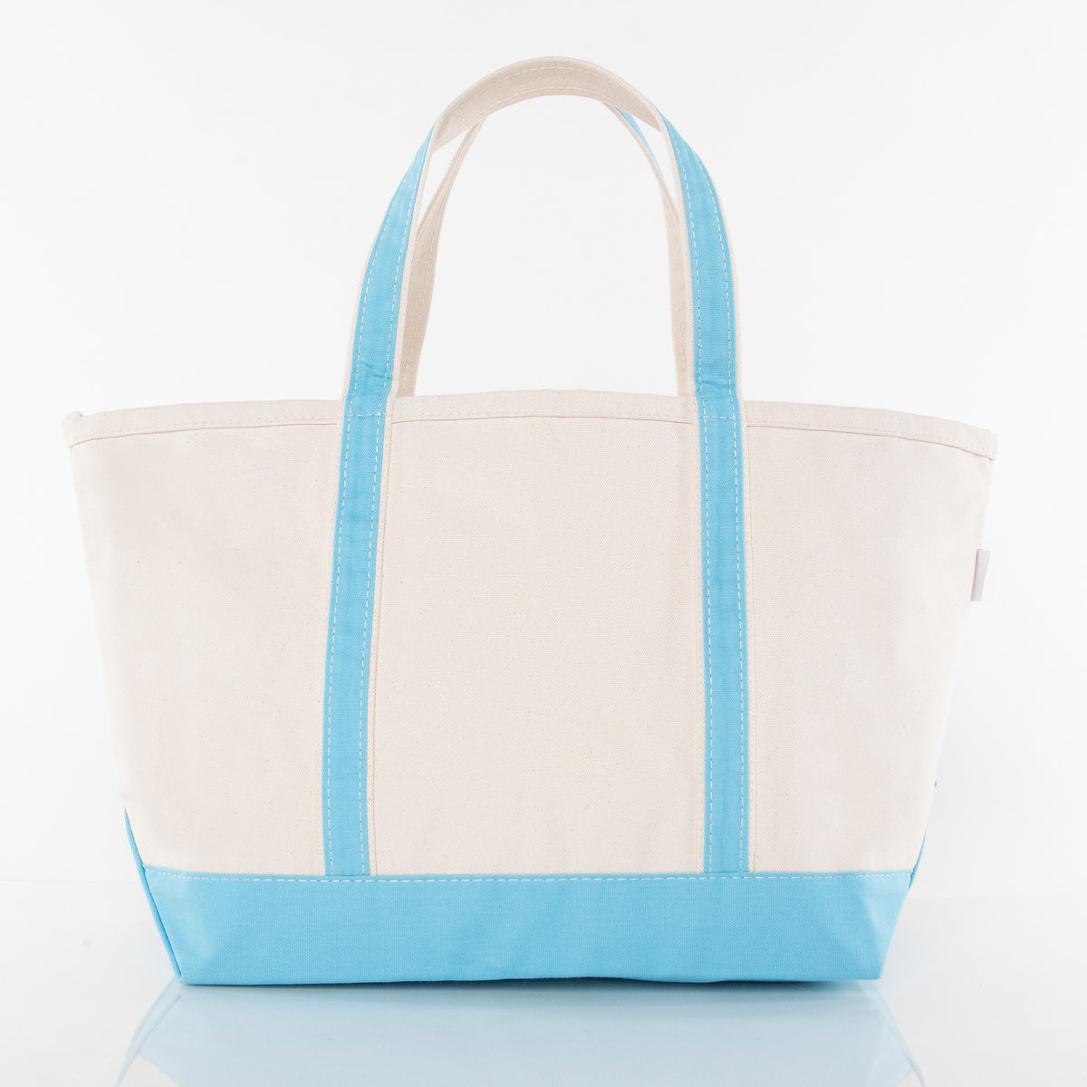 Personalized Large Classic Tote for Everyday Carry, Baby Blue alternate view 1