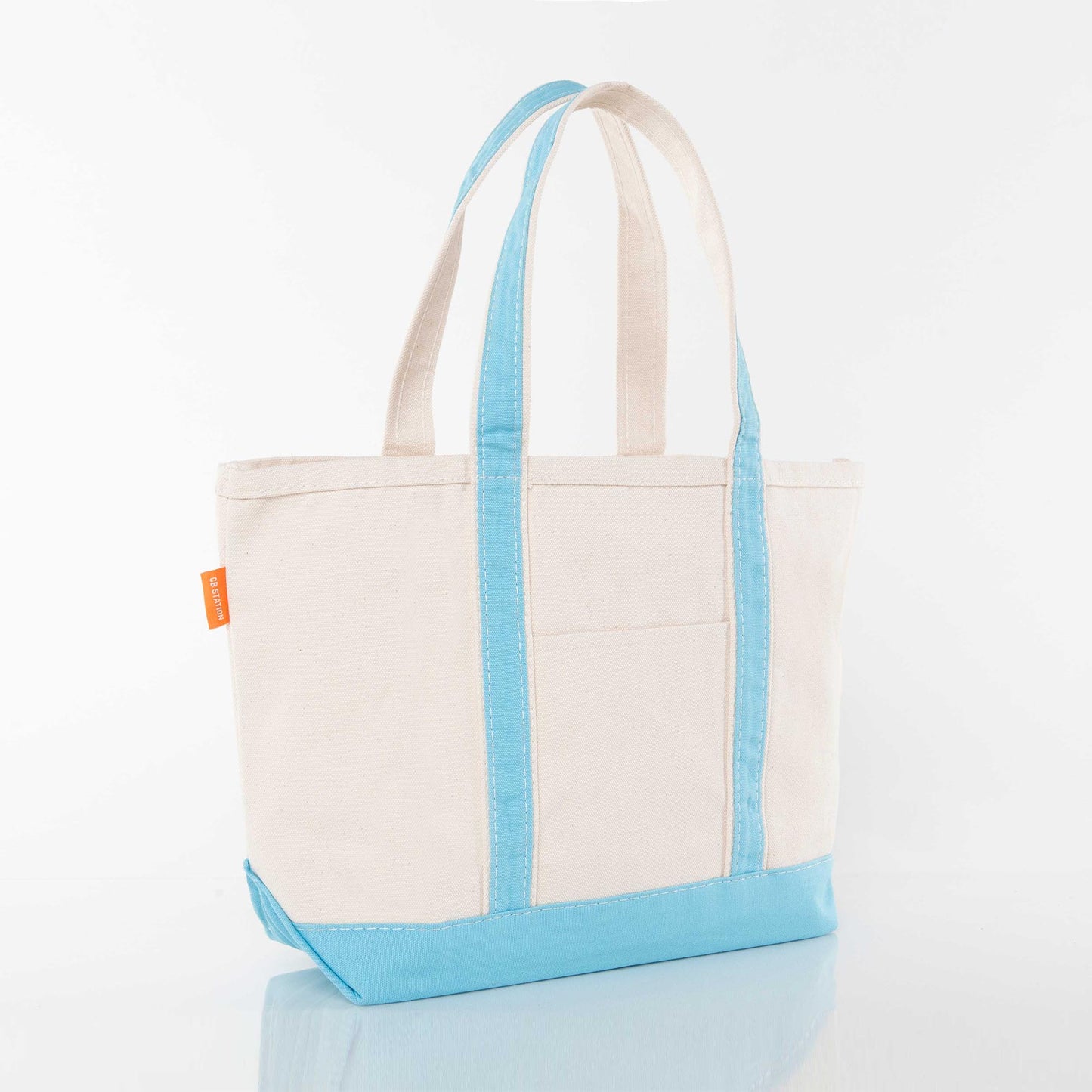 Personalized Medium Classic Tote for Everyday Carry, Baby Blue alternate view 2