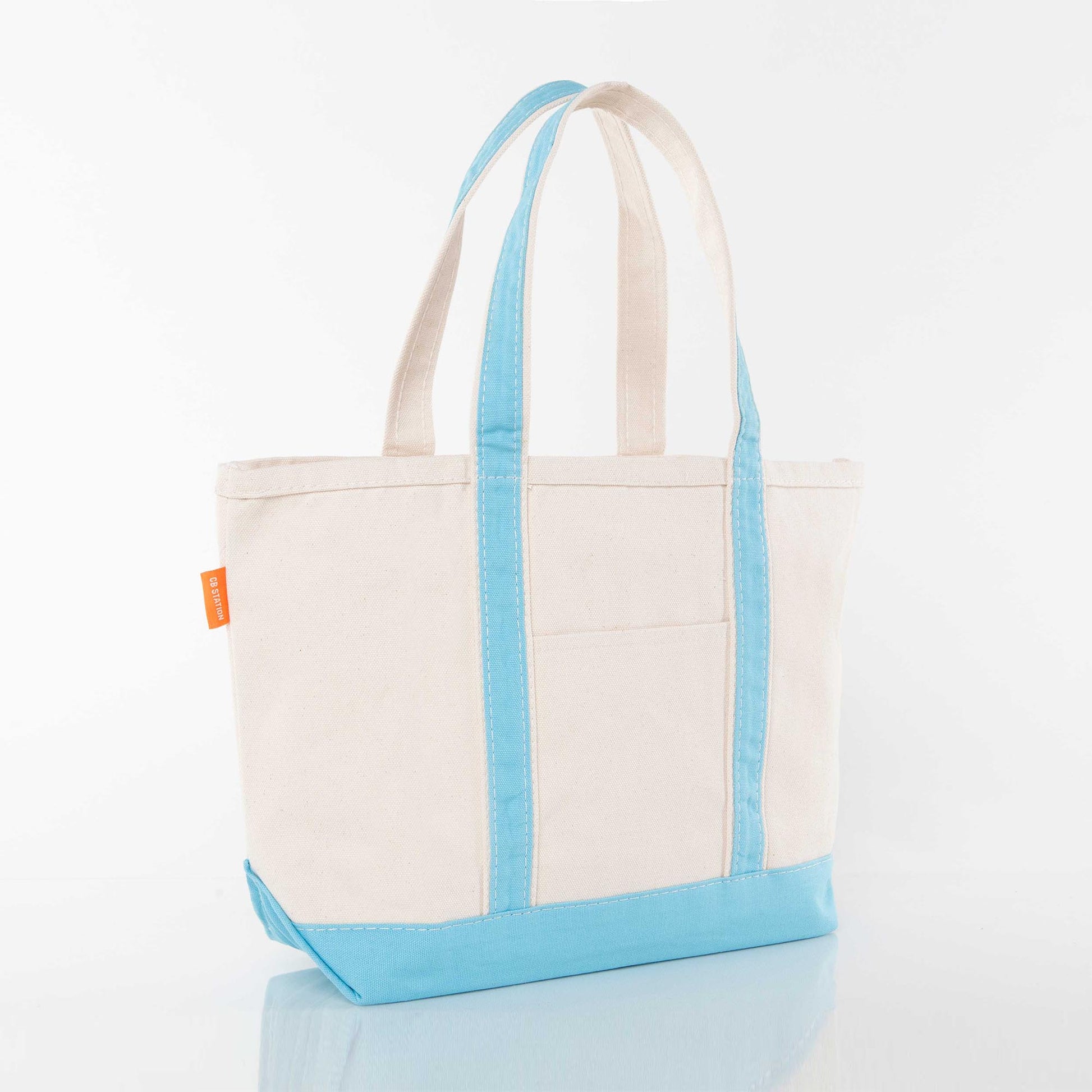 Personalized Medium Classic Tote for Everyday Carry, Baby Blue alternate view 2