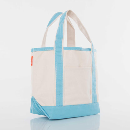 Personalized Handy Open Top Tote for Everyday Carry, Baby Blue alternate view 2