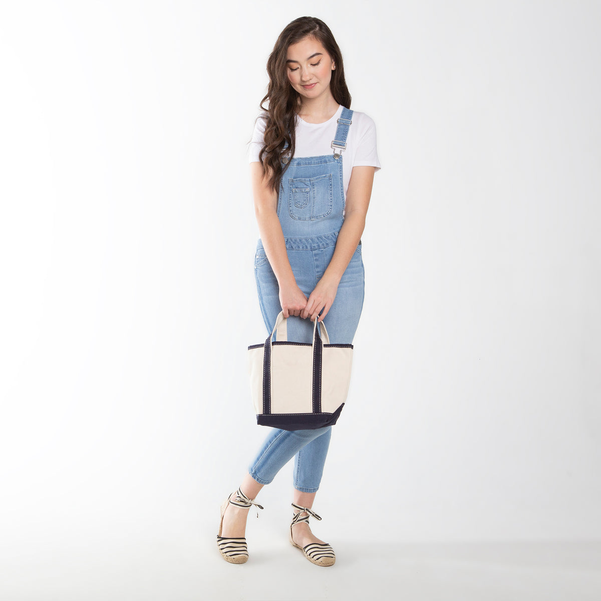 Personalized Handy Open Top Tote for Everyday Carry, Baby Blue alternate view 3