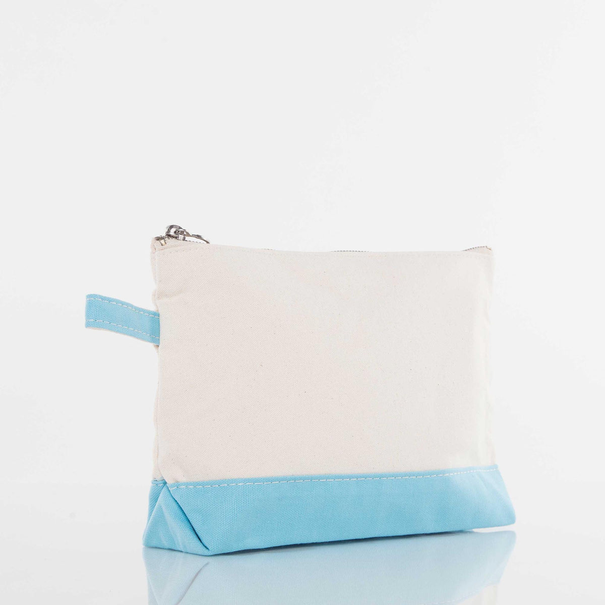 Personalized Makeup Bag for Beauty on the Go, Baby Blue alternate view 2